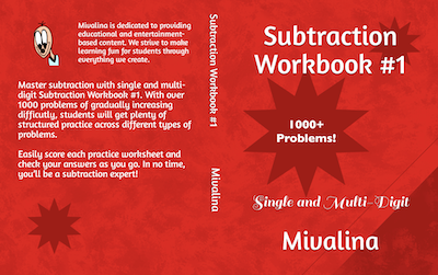 Subtraction Workbook #1